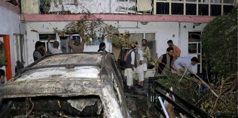 Bei dem Drohnenangriff wurde ein Auto vor einem Haus in Kabul getroffen. Doch es starben keine Terroristen, sondern Zivilisten.