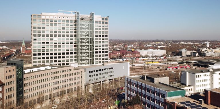 Das Harenberg City-Center liegt neben dem Hauptbahnhof direkt am Wall.