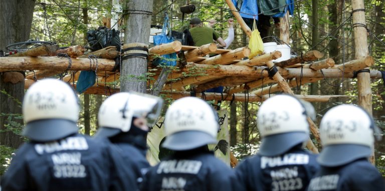 Die NRW-Landesregierung hatte den Hambacher Forst 2018 unter einer vorgeschobenen Begründung räumen lassen. (Archivbild)