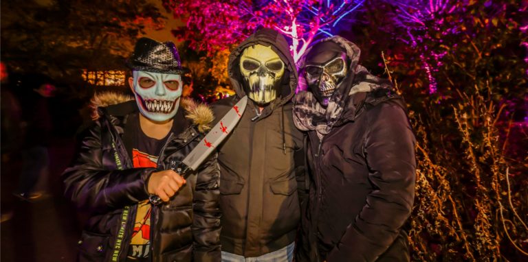 Viele Besucher kamen gruselig verkleidet zum Halloween-Fest in den Westfalenpark.