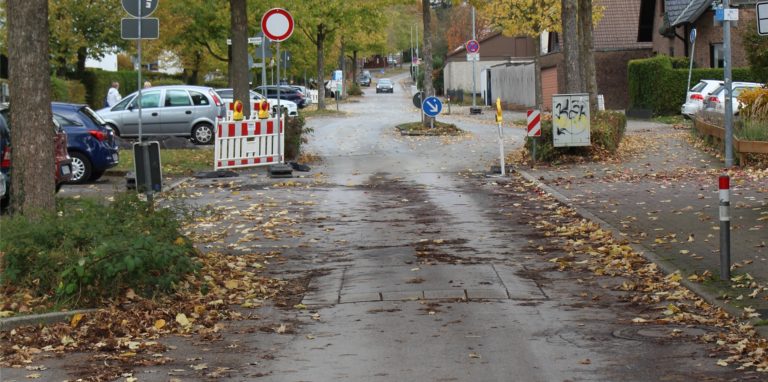 Das letzte von einstmals drei Berliner Kissen am Westhellweg. Der Rest der 30er-Zone ist jetzt ungehindert befahrbar.
