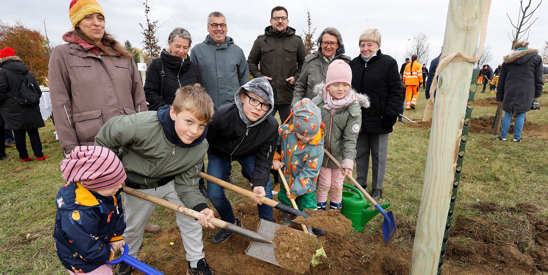 Das Pflanzfest im Bürgerwald in Südkamen ist ein Highlight für viele Familien.