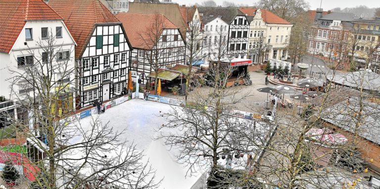 Die Winterwelt am Kamener Markt findet dieses Jahr unter Einschränkungen statt.