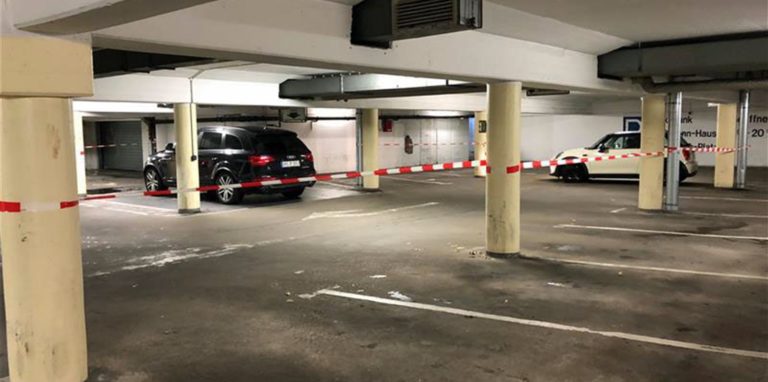 In der Tiefgarage am Roggenmarkt stehen schon bald weitere Arbeiten an. Das bedeutet: Hier muss erneut abgesperrt werden.