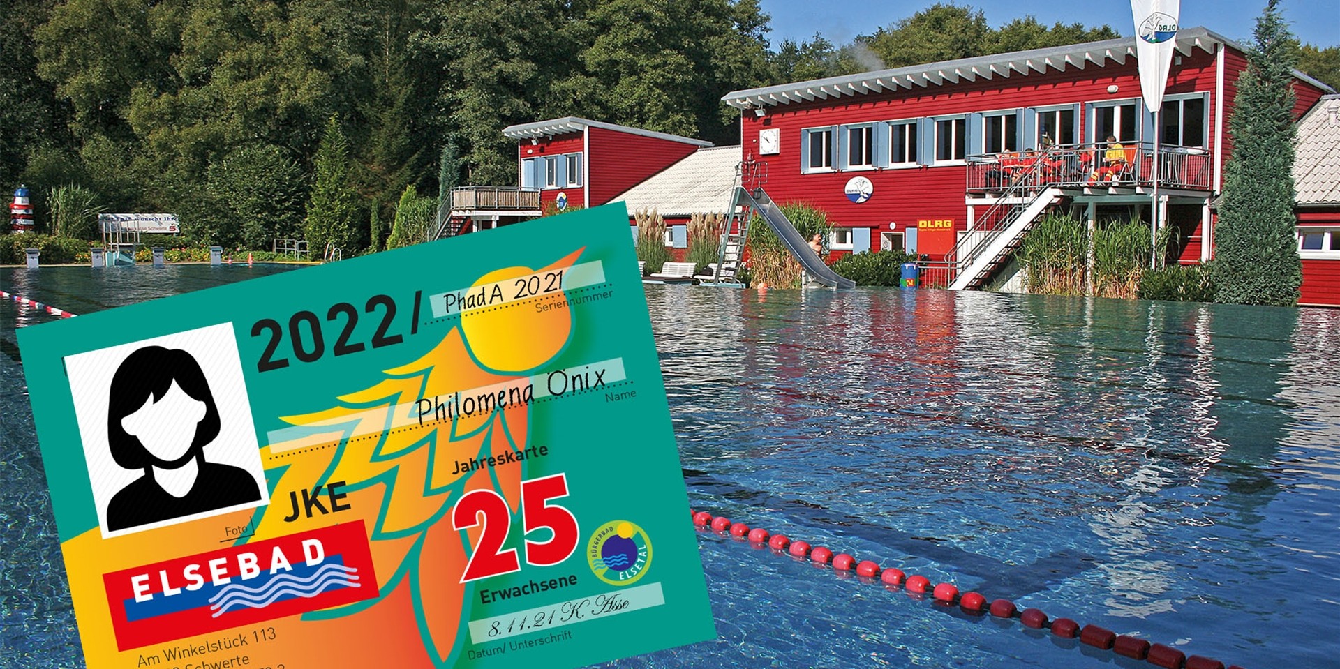 Das Bild eines Phönix ziert die neue Jahreskarte für das Elsebad: Der Vorverkauf startet am Samstag, 27. November.