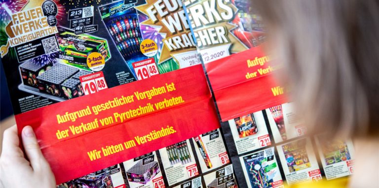Im vergangenen Jahr wurde das Silvester-Feuerwerk und der Verkauf entsprechender Waren verboten.