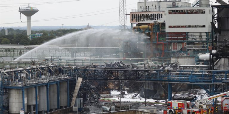 Im Chempark von Currenta in Leverkusen gab es in diesem Jahr eine Explosion.