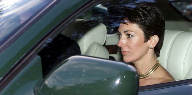 Ghislaine Maxwell bei der Hochzeit einer Freundin in England.