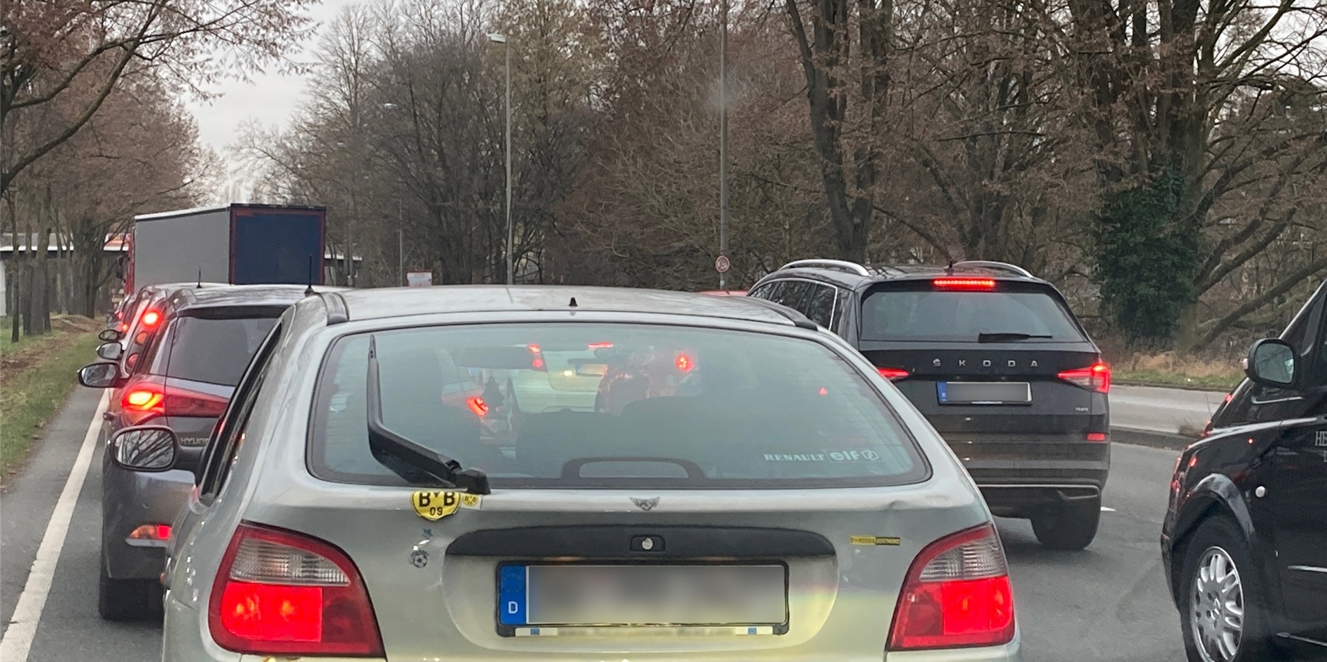 Auf der B1 ging es am Mittwochvormittag von Osten kommend in Richtung City nur sehr langsam vorwärts.
