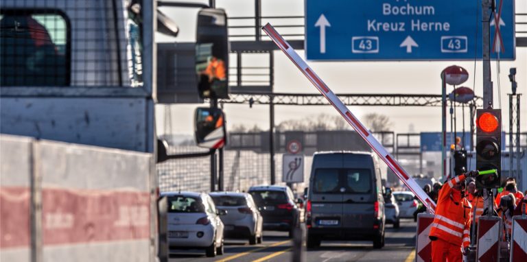 Die A43 wird ab Freitagabend in Richtung Münster gesperrt.
