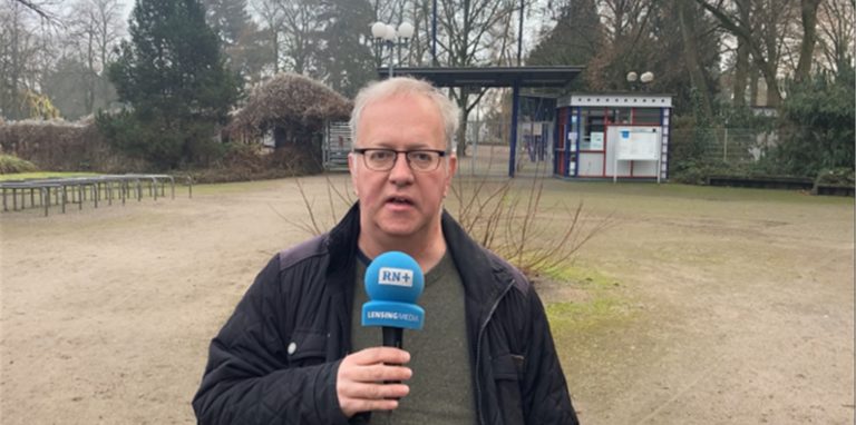 Reporter Oliver Volmerich folgte dem Verlauf der geplanten Radfahr- und Fußgängerbrücke im Westfalenpark.