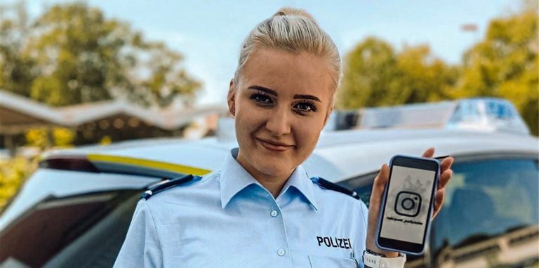 Die Polizistin Anna aus dem Kreis Recklinghausen ist erfolgreich bei Instagram unterwegs.