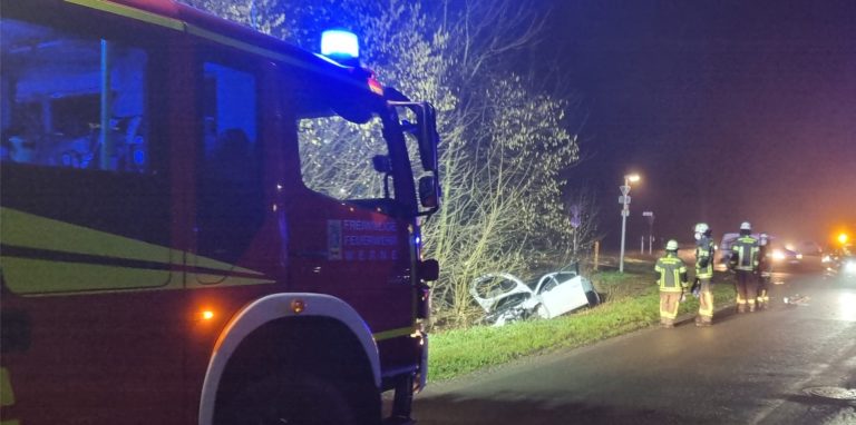 Nach dem schweren Verkehrsunfall, bei dem ein Werner (24) mit seinem Pkw im Straßengraben landete, sucht die Polizei weiter nach Hinweisen zu einem Audi-Fahrer. Diese hatte Fahrerflucht begangen.