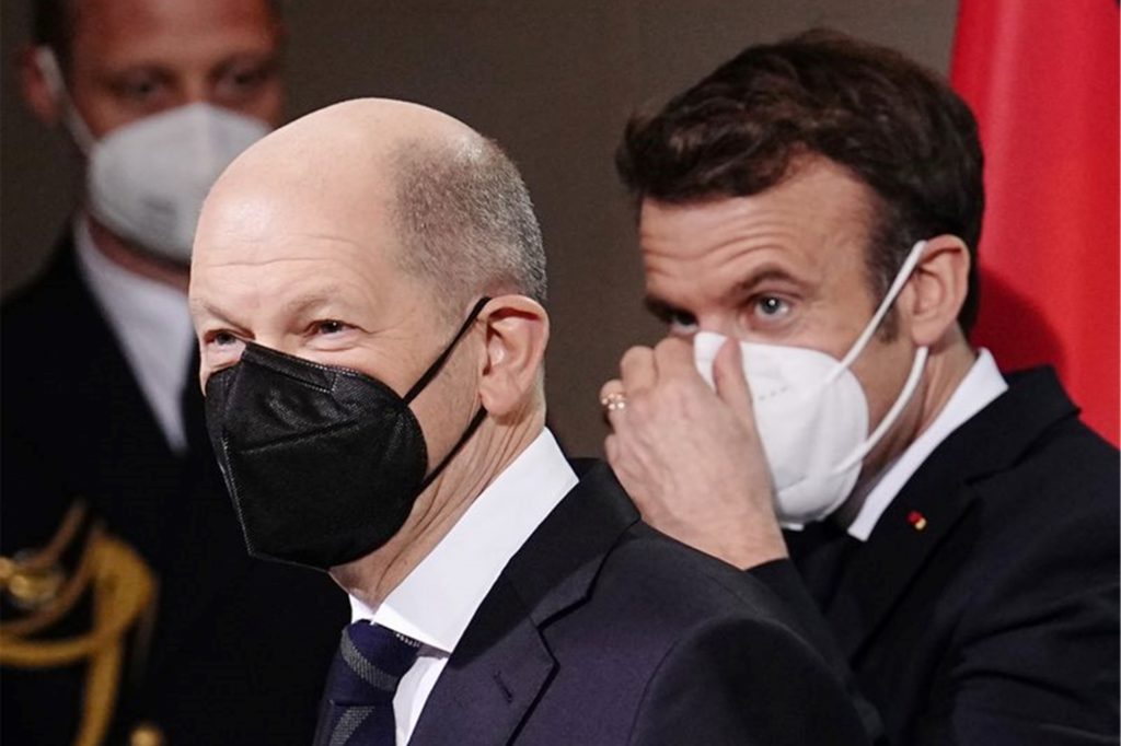 Bundeskanzler Scholz hat Frankreichs Staatspräsidenten Macron in Berlin empfangen.