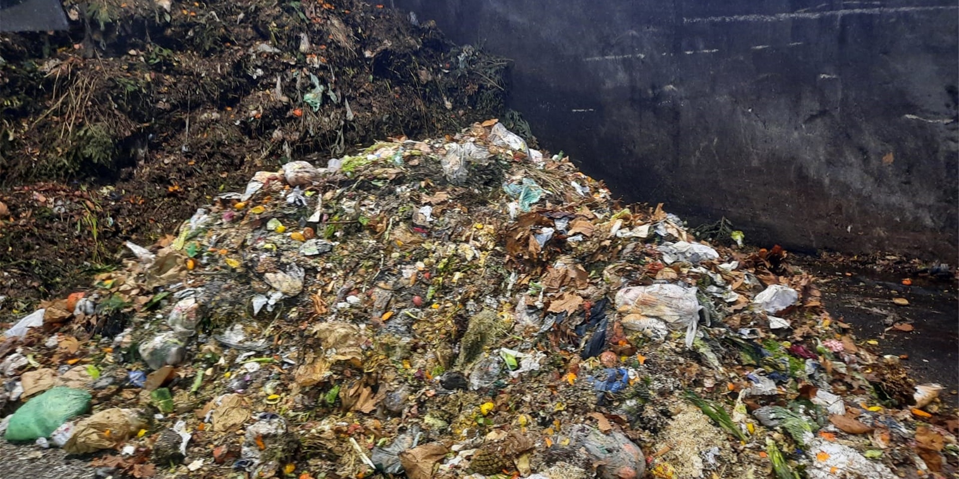 Das soll Biomüll sein. Schon ein erster Blick verrät, wie viel Plastik dazwischen steckt – nichts für die Kompostieranlage des Lippewerks Lünen.