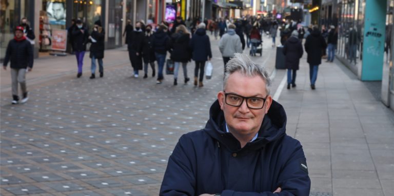 Tobias Heitmann, der Vorsitzende des Cityrings in Dortmund, sieht in der 2G-Stichprobenkontrolle eine „enorme Erleichterung“ für den Handel.