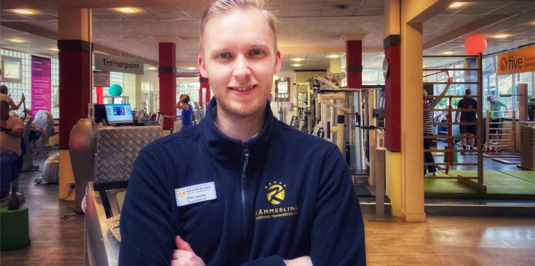 Voller Energie geht Mike Joecks seiner Arbeit im Trainingszentrum Kämmerling nach. Das war in den vergangenen zwei Jahren nicht immer möglich.