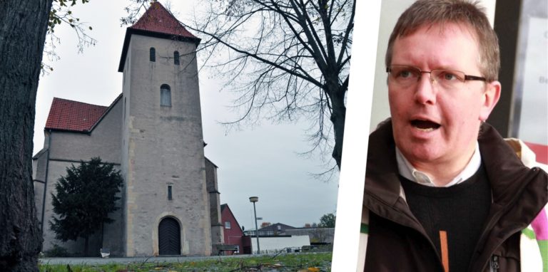 Auf dem Platz vor der Friedenskirche soll eine Friedensgebet stattfinden.