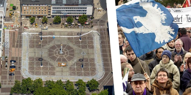 Für den Frieden soll am Freitag (25.2.) auf dem Friedensplatz demonstriert werden.