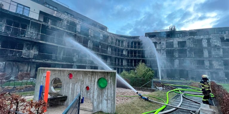 Im Essener Westviertel ist Ende Februar ein kompletter Gebäudekomplex abgebrannt.