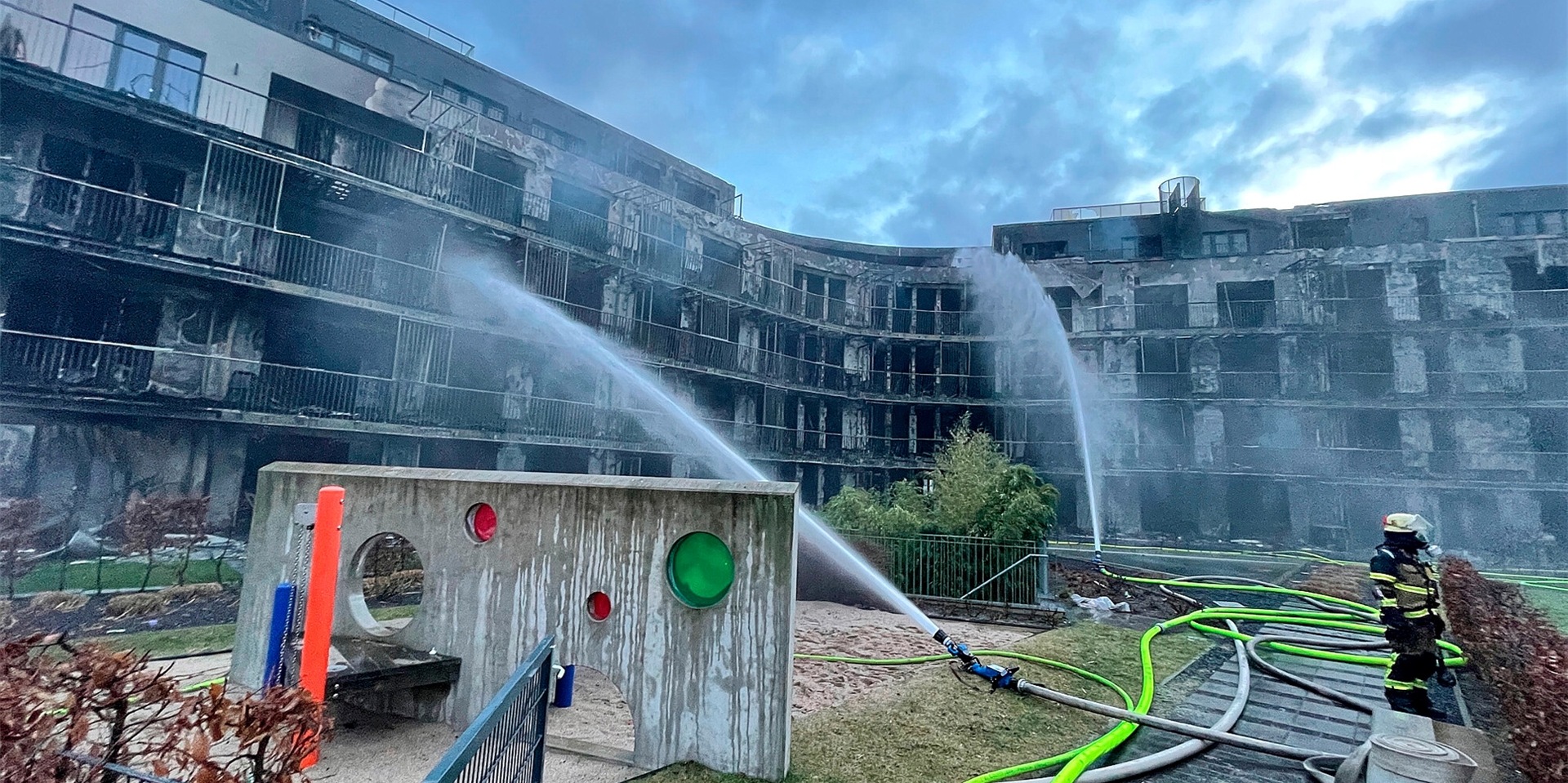Im Essener Westviertel ist Ende Februar ein kompletter Gebäudekomplex abgebrannt.