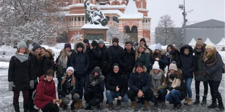Ein Bild aus besseren Zeiten. An Reisen von Schülerinnen und Schülern des Städtischen Gymnasium nach Russland ist vorerst nicht zu denken.