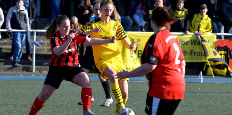 Die Damen des BV Brambauer lieferten gegen den haushohen Favoriten Borussia Dortmund einen starken Kampf.
