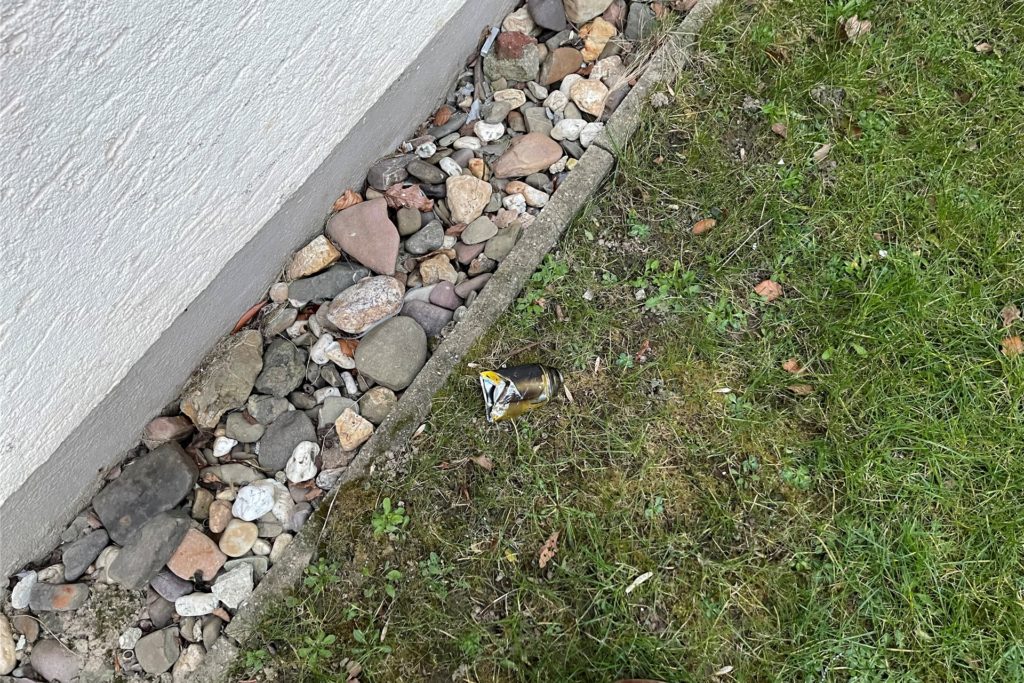 Auch eine Sprühdose wurde vor Ort gefunden.