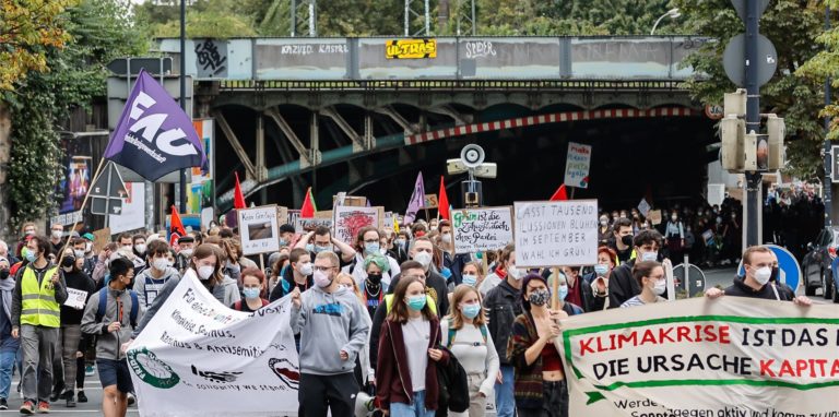 So sah es beim Klimastreik kurz vor der Bundestagswahl 2021 aus.