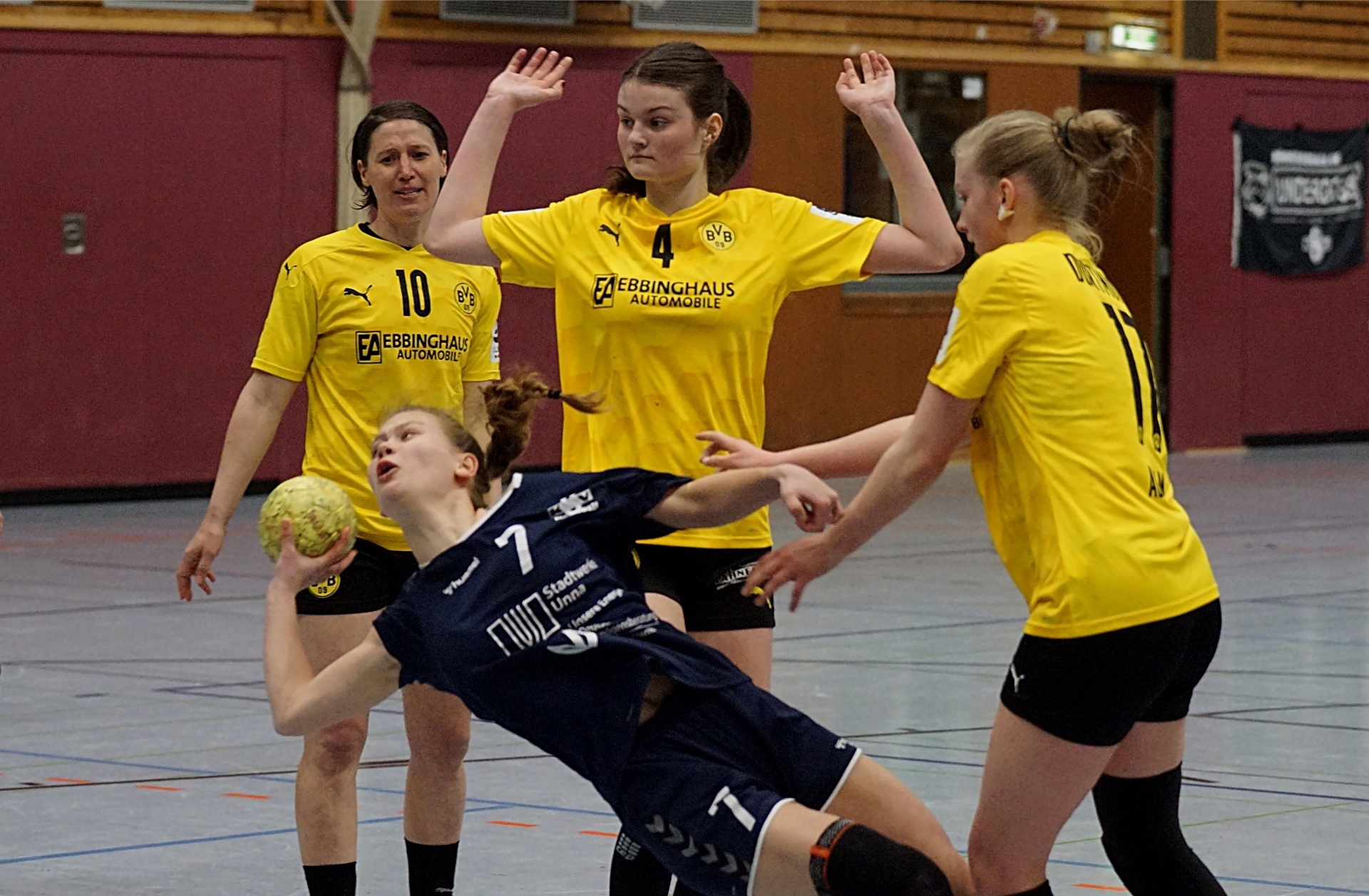 Königsborns Rina Nordberg traf gegen den BVB drei Mal. Am Donnerstrag geht es im nächsten Nachholspiel gegen den ASC Dortmund.