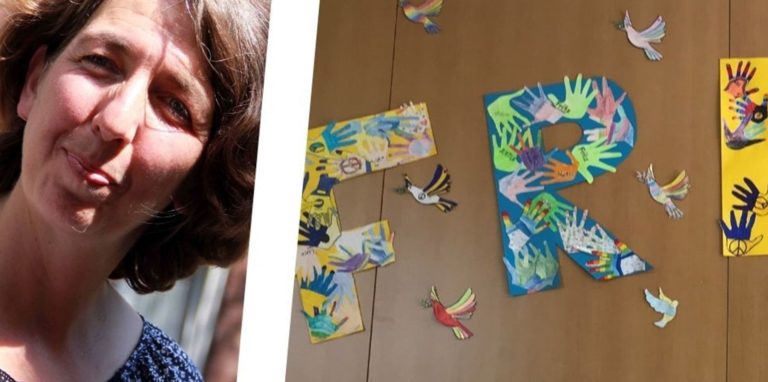 Diese Friedensbotschaften hat die Grundschule Auf den Äckern, Standort Bork, gewählt. Laut Schulleiterin Anja Knipping als neutrale Symbole.