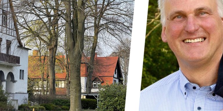 Thorsten Redeker hat das Grundstück mit den beiden Villen an der Borker Straße gekauft. Die Jugendstil-Villen will er erhalte, aber dennoch auch neu bauen.