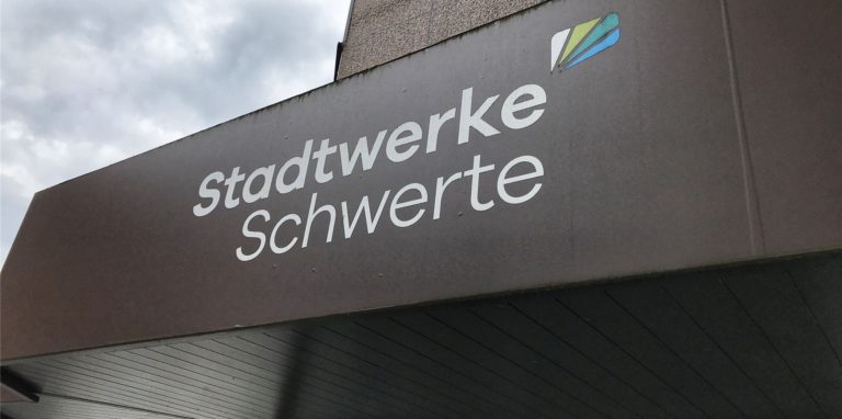 Das Kundenzentrum der Stadtwerke Schwerte an der Bahnhofstraße. Hier können sich Kunden direkt melden, wenn sie Hilfe brauchen, etwa bei Zahlungsschwierigkeiten.