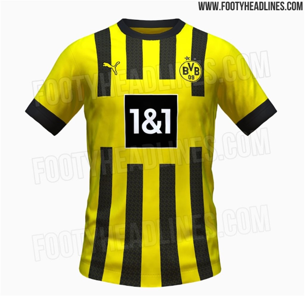 Das neue BVB-Trikot für die Saison 2022/23 soll gelb sein mit schwarzen Streifen. Das neue BVB-Trikot für die Saison 2022/23 soll gelb sein mit schwarzen Streifen.