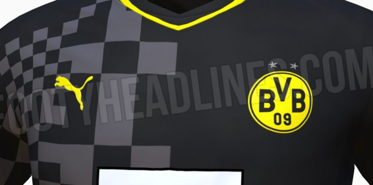 So soll das BVB-Auswärtstrikot für die Saison 2022/23 aussehen.