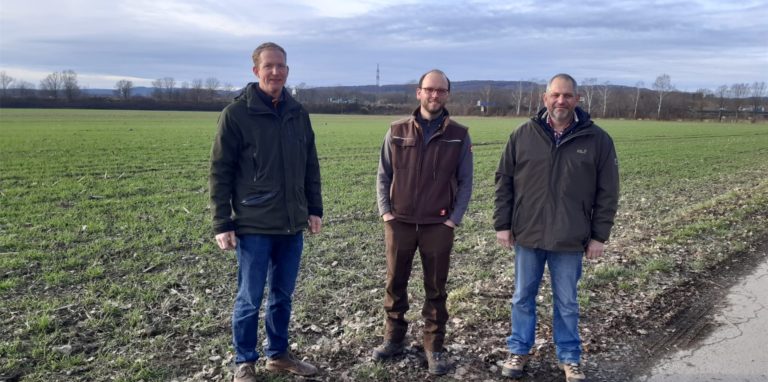 Dieses Trio leitet den Landwirtschaftlichen Ortsverband Schwerte: (v.l.)  Matthias Junge, Axel Lohmann und Dirk Hülsmann.