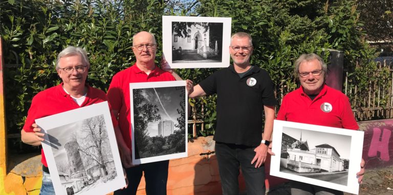 Die Lüner Fotogruppe „Luefo“: Thasso Hundisch, Winfried Hennes, Marcus Happe und Günter Tamm (v.l.), es fehlt Markus Koch.