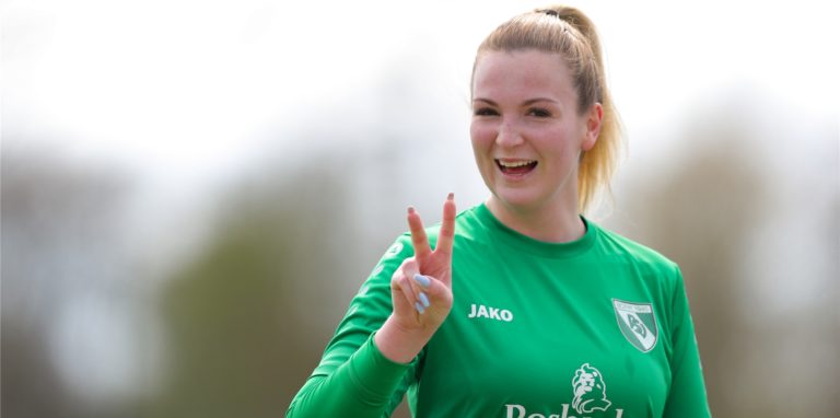 Amy Bendieck brachte den PSV Bork in Führung.