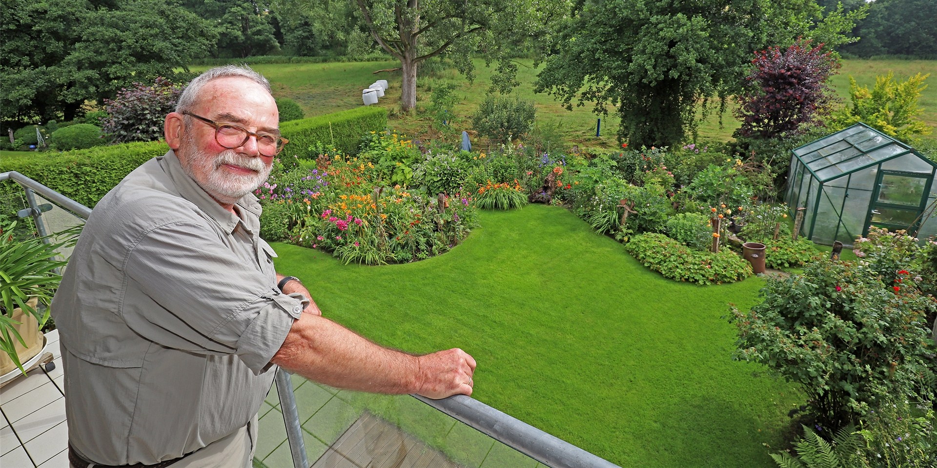 Der Fröndenberger Bernhard Küster präsentierte auch in diesem Jahr seinen Garten der Öffentlichkeit.