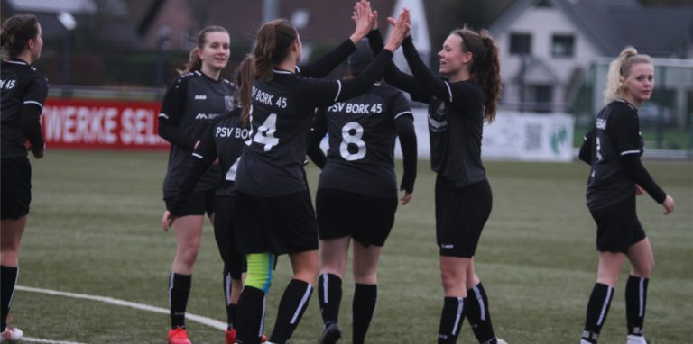 Die Damen des PSV Bork wollen auch zum Abschluss der Saison noch zweimal jubeln.