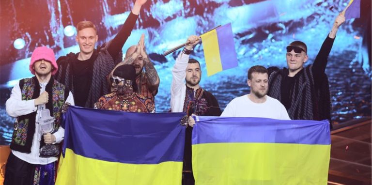 Das Kalush Orchestra aus der Ukraine