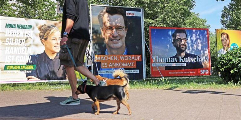 Die Wahl dürfte knapp werden: In Nordrhein-Westfalen liegen SPD und CDU sehr nah beieinander.
