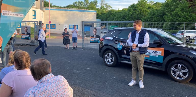 CDU-Kandidat Marcal Zilian war mit dem Ergebnis seiner Partei zufrieden, haderte aber mit seinem persönlichen Ergebnis.