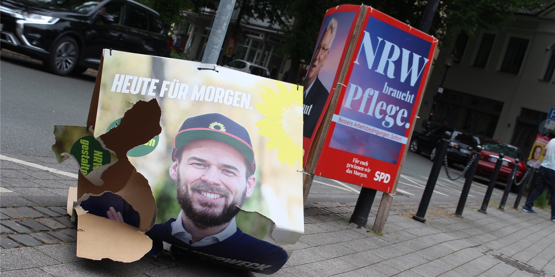 In Schwerte müssen Wahlplakate innerhalb einer Woche nach der Wahl beseitigt werden.