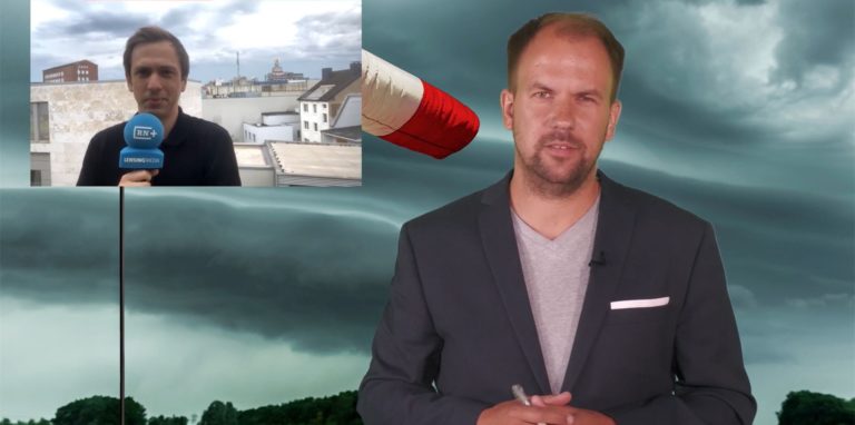 Alexander Heine moderiert die Sondersendung zum Unwetter in unserer Region.