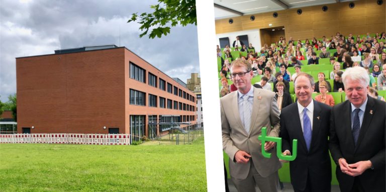 Das Seminargebäude der TU, in dem 2014 der damalige US-Botschafter John B. Emerson empfangen wurde, ist aktuell wegen Bauschäden gesperrt.