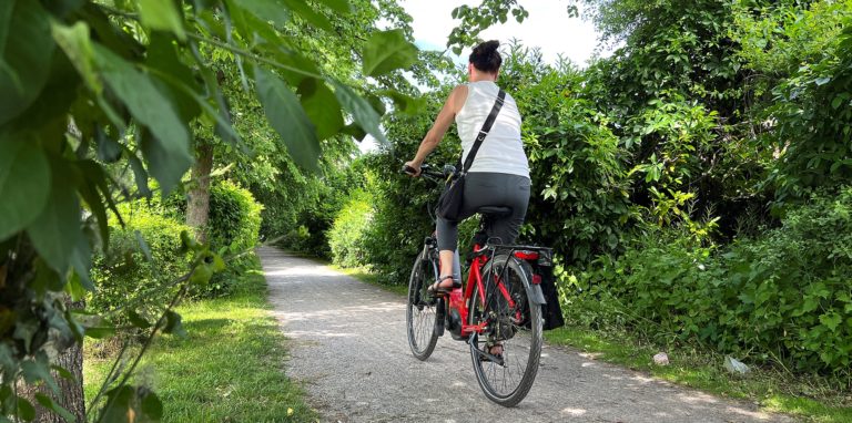 Komfortableres Radfahren: Die wassergebundene Decke des Eilater Wegs wird asphaltiert.