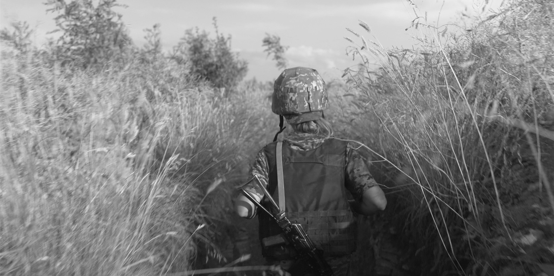 Eine Szene aus dem Dokumentarfilm „Trenches“ des französischen Regisseurs Loup Bureau (undatiert).