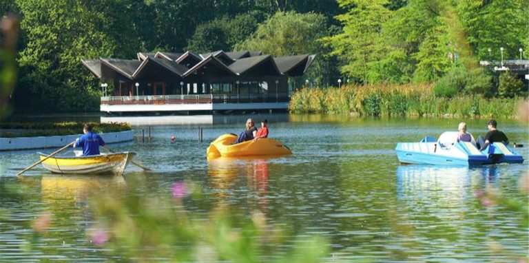 Der Bootsverleih auf dem Buschmühlenteich im Westfalenpark ist zurzeit nicht in Betrieb.