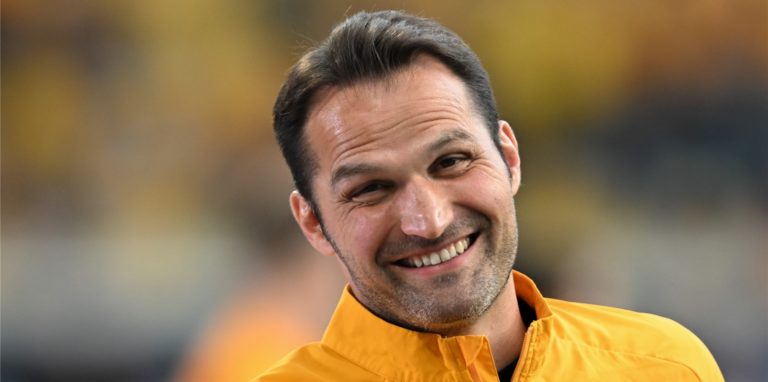 Trainer Guerino Capretti vor Beginn der Partie